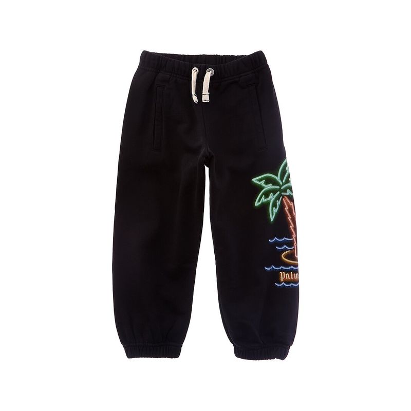 Palm Angels Girls Neon Palms Sweatpant, Black
